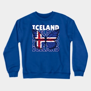 I Love Iceland // Iceland Flag // Icelandic Pride Crewneck Sweatshirt